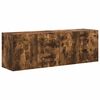 vidaXL TV Wall Cabinet 2 pcs Smoked Oak Engineered Wood