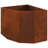 vidaXL Corner Planter Rusty 60 x 60 x 50 cm Weathering steel
