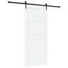 vidaXL Sliding Door ORKDAL 93 x 211 cm Engineered Wood White and Black
