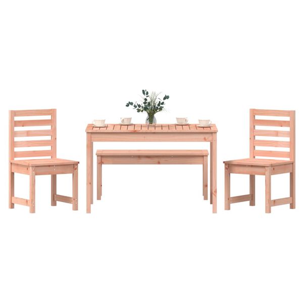 vidaXL 4 Piece Garden Dining Set Solid Wood Douglas