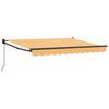 vidaXL Retractable Awning Sand 5 x 3 m Polyester and Aluminium