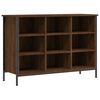 vidaXL Shoe Cabinet Brown Oak 9 compartments