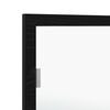 vidaXL LED Bathroom Mirror Black Oak 100 x 8.5 x 37 cm Glass