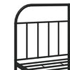 vidaXL Metal Bed Frame without Mattress with Footboard Black 140x190cm