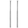 2 Telescopic Table Legs Chrome 710 mm-1100 mm