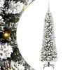 vidaXL Artificial Christmas Tree with 150 LEDs with Stand White 120 cm