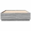 vidaXL Bed Frame without Mattress Grey Sonoma 150x200 cm King Size