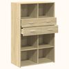 vidaXL Highboard Sonoma Oak 80x42.5x124 cm Engineered Wood