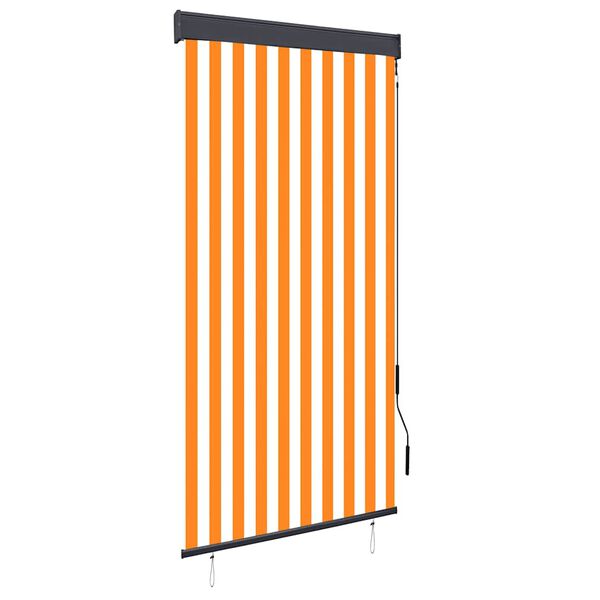 vidaXL Outdoor Roller Blind 100x250 cm White and Orange