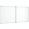 vidaXL Magnetic Whiteboard Foldable 120x60x1.7 cm Aluminium