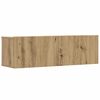 vidaXL Wall Mounted TV Cabinets 3 pcs Artisan Oak 100x30x30 cm Engineered Wood