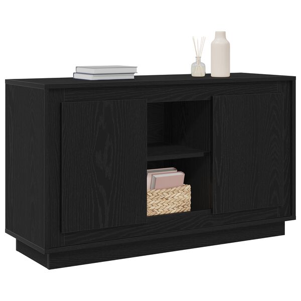 vidaXL Sideboard Black Oak 102 x 35 x 60 cm Engineered Wood