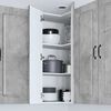 vidaXL Kitchen Cabinet Kalmar Concrete Grey 57 x 57 x 100 cm