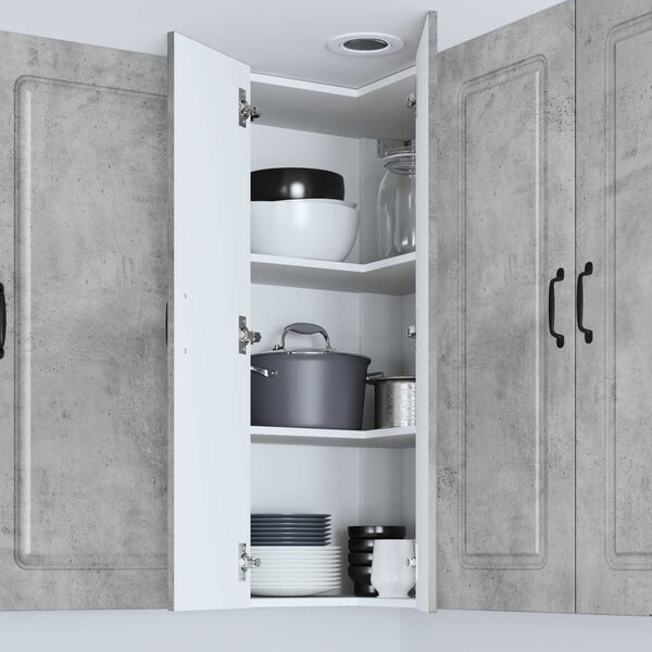 vidaXL Kitchen Cabinet Kalmar Concrete Grey 57 x 57 x 100 cm