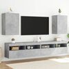 vidaXL TV Wall Cabinets 2 pcs Concrete Grey 40.5x30x60 cm Engineered Wood