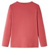 Kids' T-shirt with Long Sleeves Burnt Pink 92