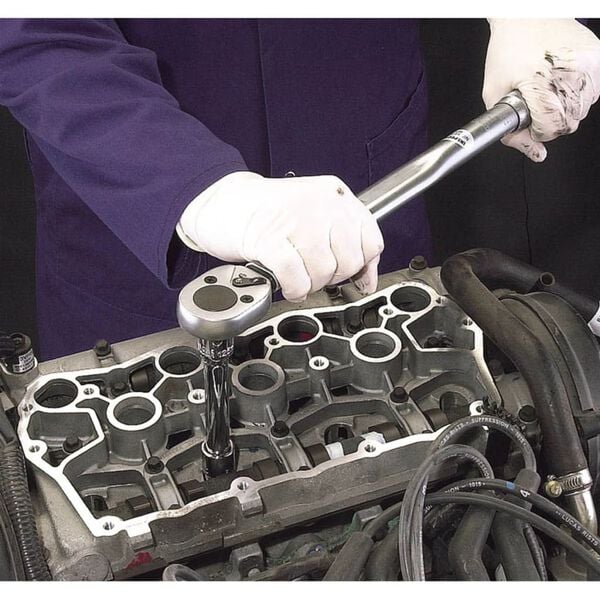 Draper Tools Square Drive Ratchet Torque Spanner 1/2" Silver 30357