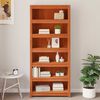 vidaXL Book Cabinet Wax Brown 80 x 35 x 183 cm Solid Pine Wood