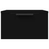 vidaXL Wall-mounted Bedside Cabinet Black 34x30x20 cm