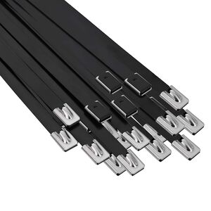 vidaXL Cable Tie 25 pcs 7.9 x 800 mm Black