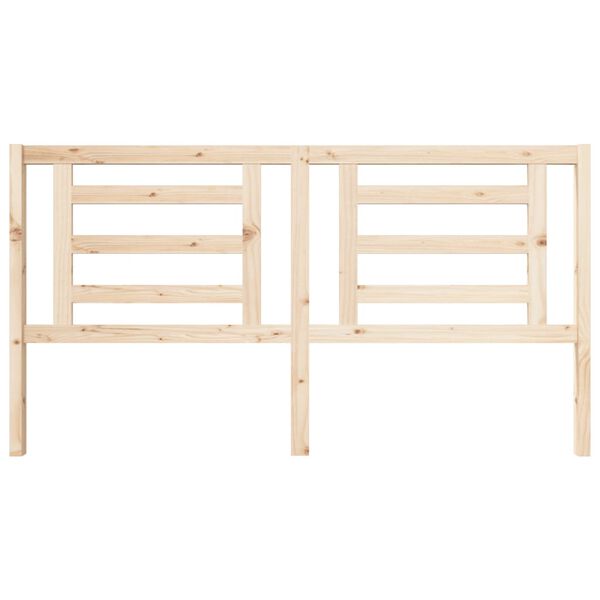 vidaXL Bed Headboard 186x4x100 cm Solid Wood Pine