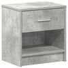 vidaXL Bedside Cabinet with Drawer Concrete Grey 39x28x41 cm