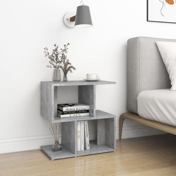 vidaXL Bedside Cabinets 2 pcs Concrete Grey 50x30x51.5 cm Engineered Wood