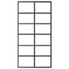 vidaXL Sliding Door ESG Glass and Aluminium 102x205 cm Black