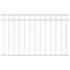 vidaXL Fence Element ASSEN White 170 x 80 cm Steel