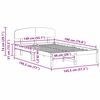 vidaXL Bed Frame with Headboard White 140 x 190 cm Solid Pine Wood