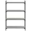 vidaXL Bookcase 4-Tier Grey Sonoma 80x30x120 cm Engineered Wood