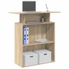 vidaXL Reception Desk Sonoma Oak 100x40x104 cm Engineered Wood