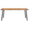 vidaXL Garden Table with Hairpin Legs 180x90x75 cm Solid Acacia Wood