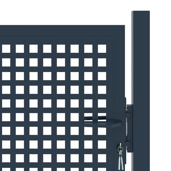 vidaXL Fence Gate Anthracite 102x175 cm Steel