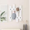 vidaXL Wall-Mounted Coat Rack White 60 x 3 x 82 cm Engineered wood