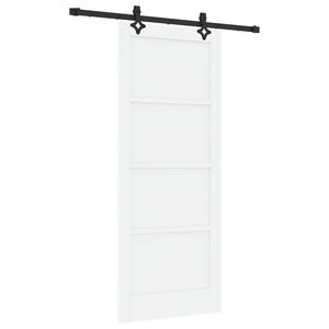 vidaXL Sliding Door ORKDAL 83 x 202 cm Solid Pine Wood White