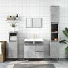 vidaXL Bathroom Cabinet Concrete Grey 65x33x60 cm Engineered Wood