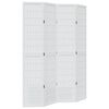 vidaXL Room Divider 4 Panels White Solid Wood Paulownia