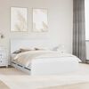 vidaXL Bed Frame with Drawer White 160 x 200 cm Engineer Wood