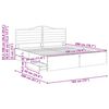 vidaXL Bed Frame with Drawer White 180 x 200 cm Engineer Wood