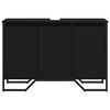 vidaXL Sink Cabinet Other Black Oak 91 x 35 x 60 cm Engineered wood