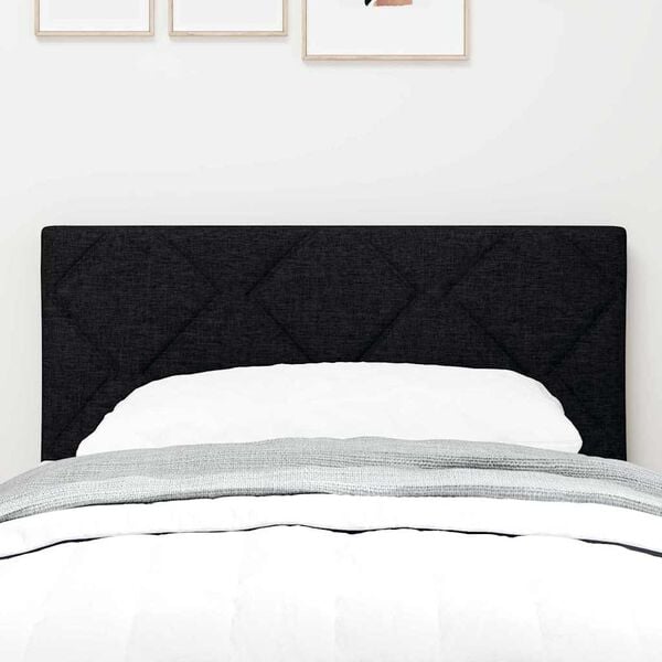 vidaXL Headboard with Headboard Black 80 cm Faux Leather