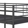vidaXL Bunk Bed without Mattress Black 90x200 cm Steel