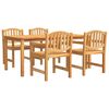 vidaXL 5 Piece Garden Dining Set Solid Wood Teak
