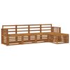 vidaXL Outdoor Sofa Set 5 pcs Natural