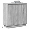 vidaXL LED Sideboard Grey Sonoma 71 x 34.5 x 75 cm Engineered Wood