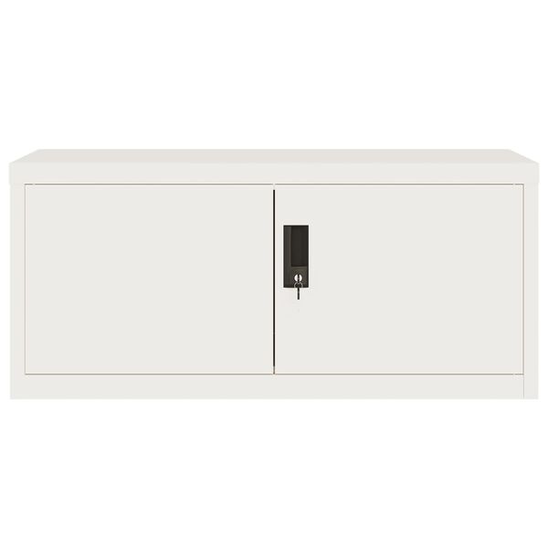 vidaXL File Cabinet White 90x40x240 cm Steel
