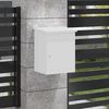 vidaXL Parcel Drop Box with Storage White 47.5 x 38 x 59 cm Steel