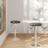 vidaXL Bar Stools 2 pcs Black Faux Leather