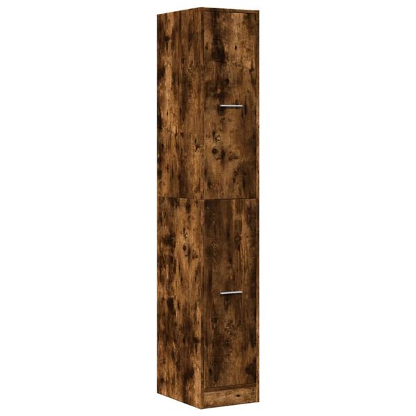 vidaXL Apothecary Cabinet&nbsp;Smoked Oak 30x41x174.5 cm Engineered Wood